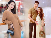 Thời trang - Bảo Thanh chuẩn mẹ bầu sành điệu: Ăn mặc giản đơn nhưng xách toàn túi hiệu, đi dép đắt đỏ