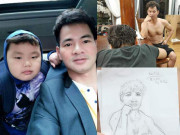 Giải trí - Xuân Bắc "cạn lời" khi thấy ảnh chân dung con trai vẽ cho mình