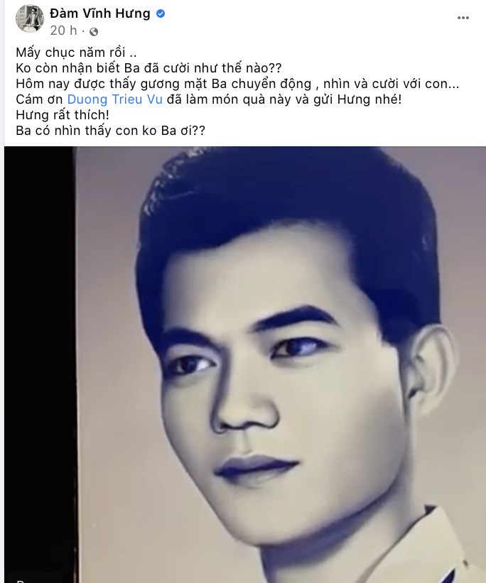 Đàm Vĩnh Hưng xúc động khi thấy nụ cười của bố ruột đã mất nhiều năm - 1