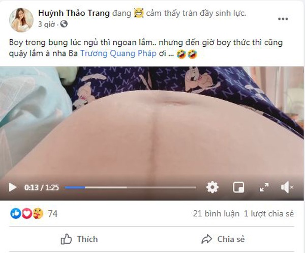 Diễn viên amp;#34;Tiếng sét trong mưaamp;#34; bầu 8 tháng, khoe cảnh con đạp và thông tin quan trọng về bé - 3