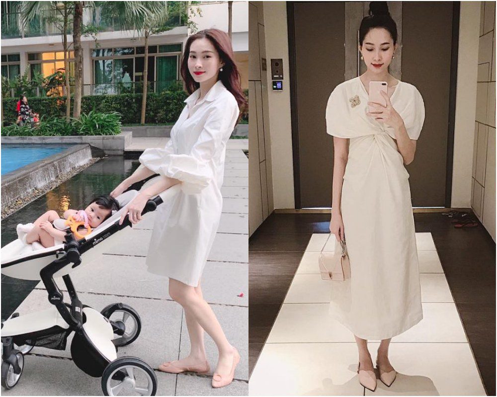 So style mẹ 2 con Đặng Thu Thảo với trước đây, vẫn diện đầm trắng nhưng giờ sang chảnh hơn - 13