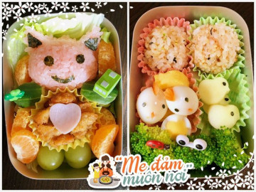 Loạt cơm hộp đẹp như tranh mẹ Việt ở Nhật làm cho con mang đến trường