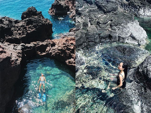 Phát hiện bể bơi tự nhiên đẹp như trời Âu ở ngay Việt Nam, dân thổ địa còn ít biết