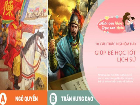 Con học lịch sử: Bé nhớ bài nhanh dễ dàng với 10 câu đố vị anh hùng dân tộc