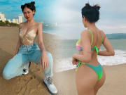 Làm đẹp - Mỹ nữ Nha Trang khoe đường cong uốn lượn không thua người mẫu
