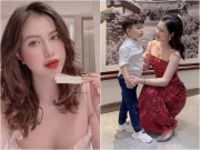 Làm mẹ - Gần 2 năm làm mẹ đơn thân, vợ cũ Việt Anh ngày càng xinh, nuôi con cao lớn, đẹp trai