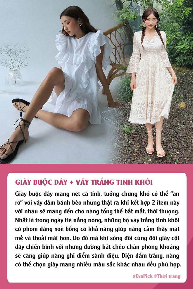 Eva Pick: Hè này giày buộc dây lên ngôi, nhưng diện sao cho đẹp không phải nàng nào cũng biết - 1