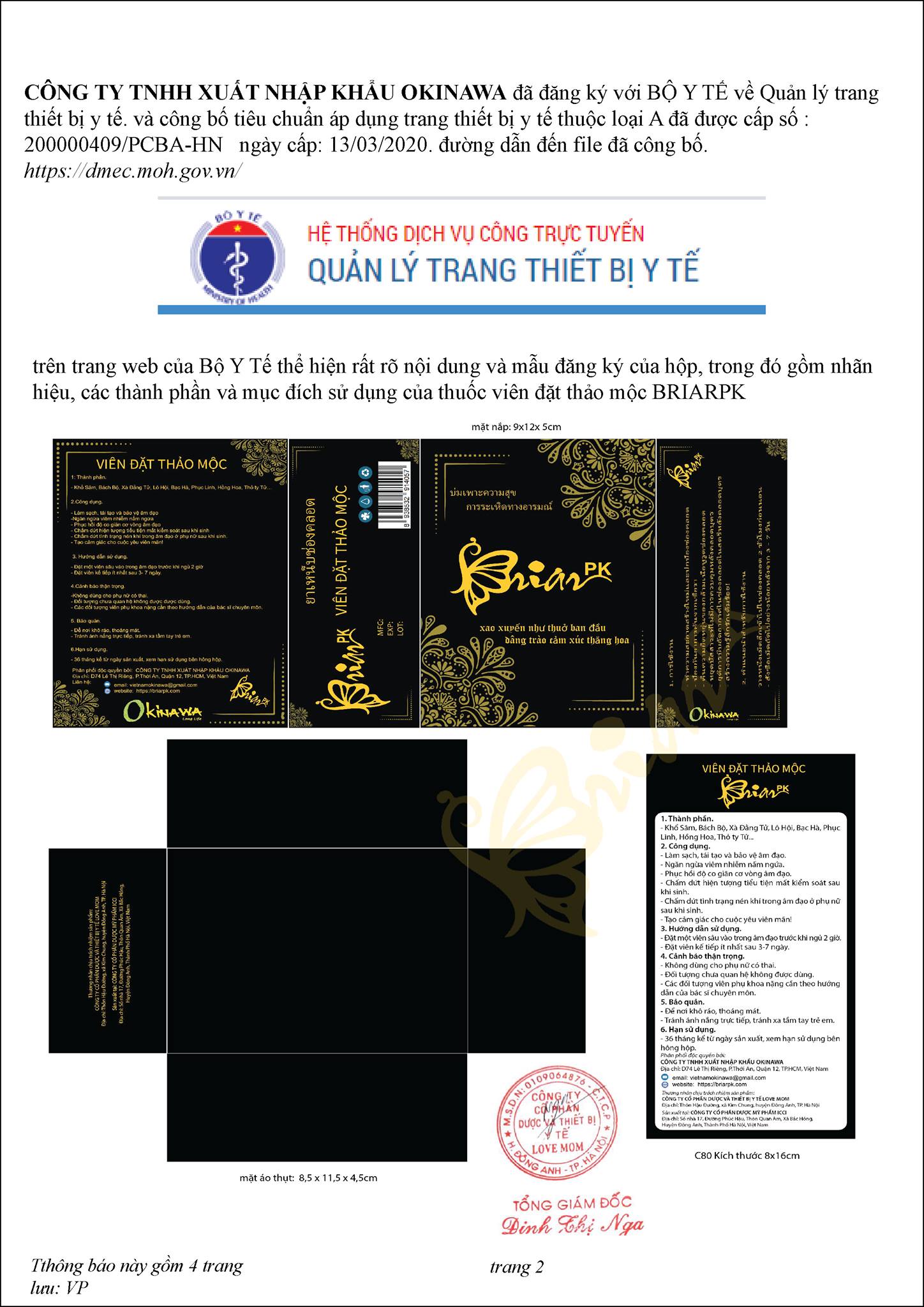 Bật mí về công dụng của viên đặt hỗ trợ se khít âm đạo BriarPK - 3