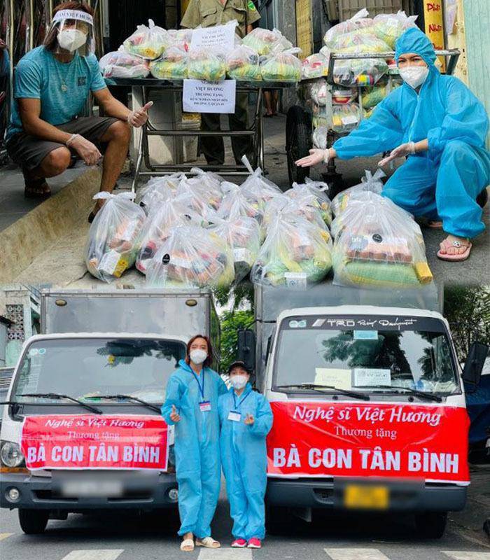 Việt Hương thường xuyên tham gia các hoạt động thiện nguyện.