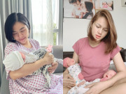 Bà bầu - 2 mỹ nhân Việt vừa mới đẻ đôi: Mang bầu vất vả, đối diện cửa tử lúc sinh