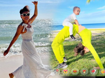 Mẹ Hồ Ngọc Hà khoe vòng eo thon gọn, săn chắc không kém con gái