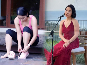 U50 diva Mỹ Linh khoe hình thể tràn sức sống nhờ tập nhiều môn thể thao mỗi ngày