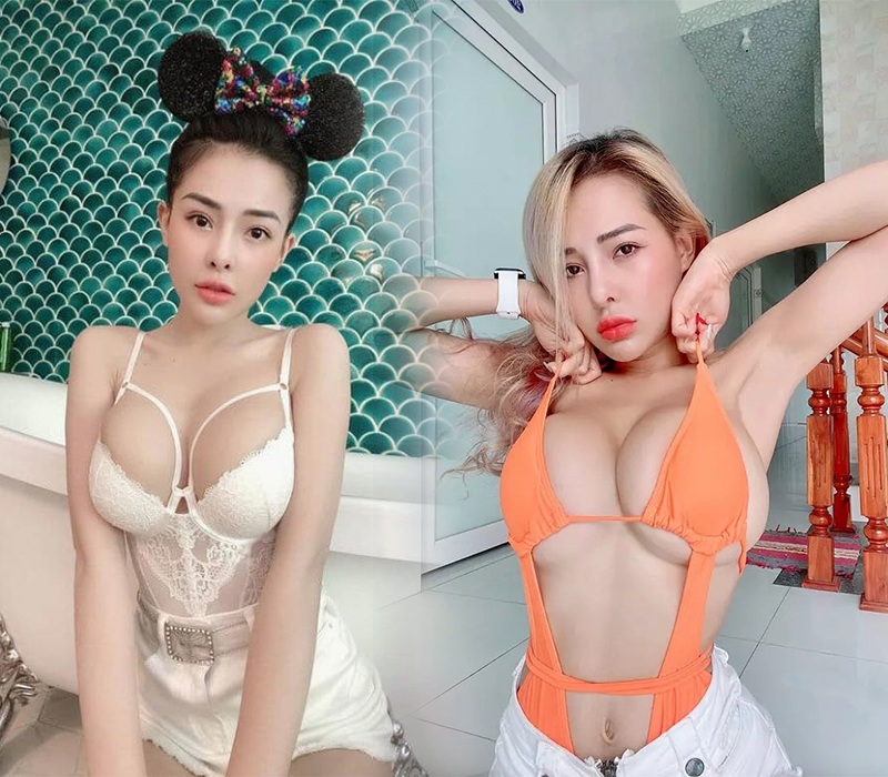 Người tình Lương Băng Quang cũng rất chuộng mix&match đủ kiểu với bikini để tăng phần đặc sắc cho phong cách. Đơn cử như cách phối bikini cut - out với quần short ngắn cũn cỡn.
