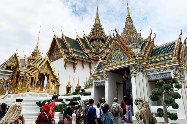 Một góc của đại hoàng cung Grand Palace