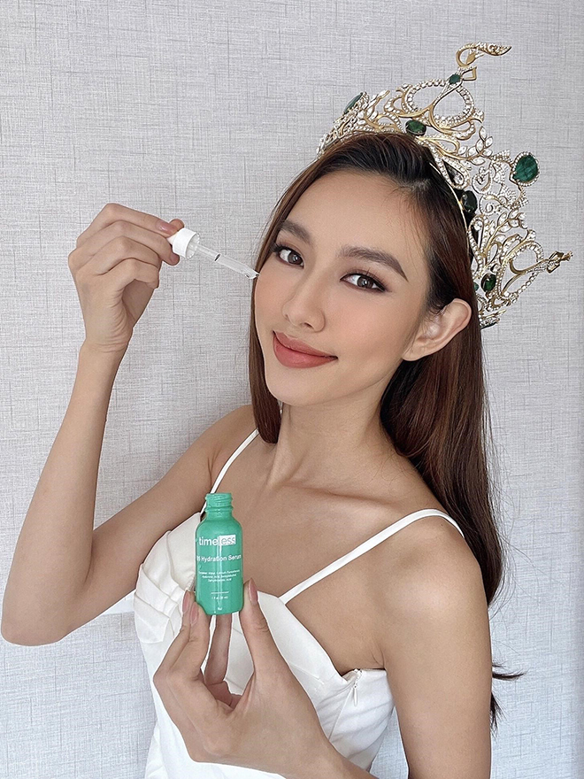 Bí quyết làn da tỏa sáng đầy năng lượng của Thùy Tiên tại Miss Grand International 2021 - 4