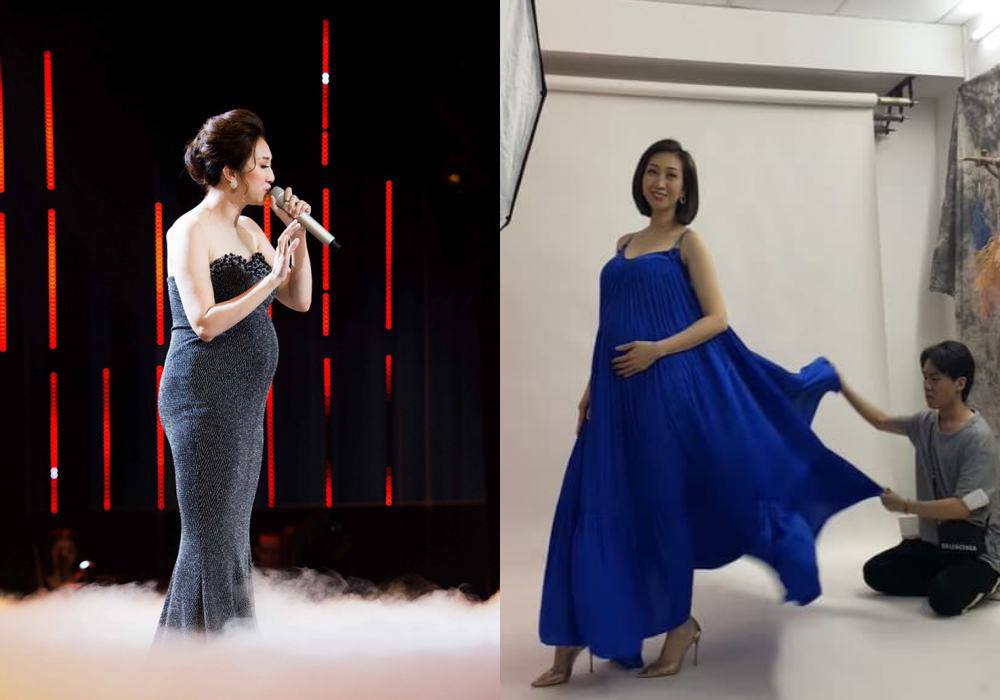 Mới đây, nữ ca sĩ tiết lộ đang mang bầu lần 3, cho biết giới tính là con trai.