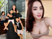 Bà bầu - Sau sinh con sòn sòn, cựu thành viên Mây Trắng chăm chỉ o ép vòng 1 đến nghẹt thở