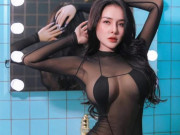Thời trang - Đầu năm đã phô phang tột đỉnh, Ngân 98 mặc xuyên thấu khoe "cặp loa" nhìn vào là toát mồ hôi