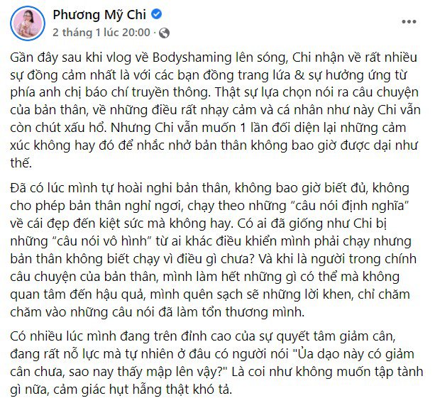 Bị body-shaming, Phương Mỹ Chi ép mỡ đến mức amp;#34;ngược đãiamp;#34; cơ thể, đến trường toàn nằm phòng y tế - 1