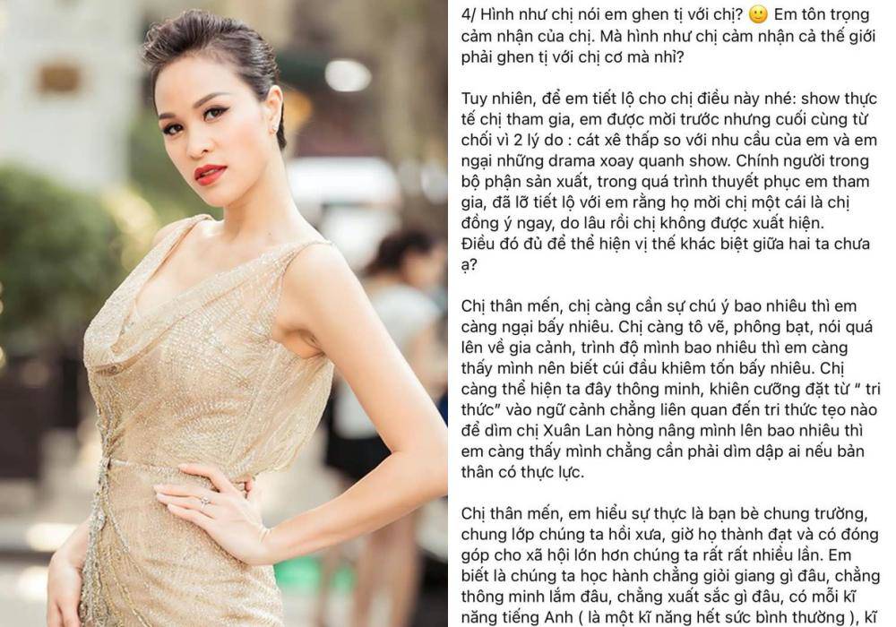 Bài viết dài của Phương Mai bóc phốt Hà Anh được nhiều người quan tâm.