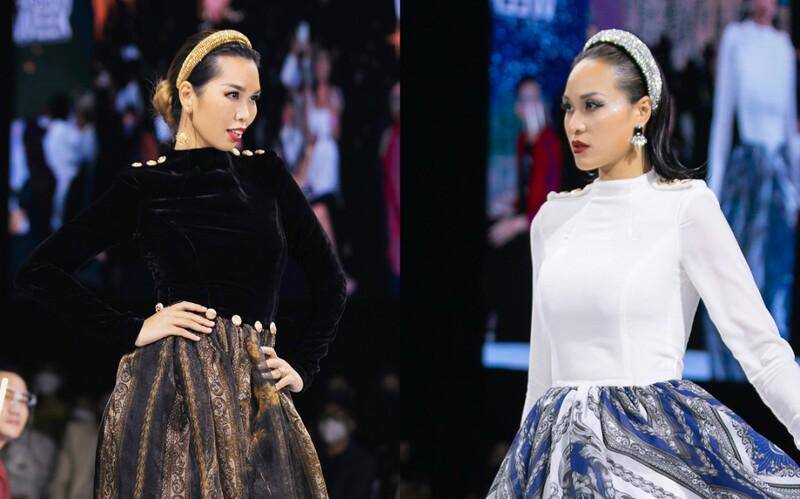 2 chân dài vừa cùng tham gia một show diễn thời trang.