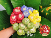 Bếp Eva - Học 9X làm bánh phu thê đủ màu biếu Tết, mềm ngọt trong, dai dai ngoài