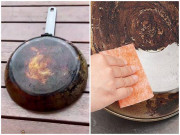 Nhà đẹp - Với 4 nguyên liệu rẻ tiền này, chiếc chảo bám đầy dầu mỡ, cáu bẩn sẽ sạch bong sáng bóng