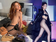 Thời trang - Ngọc Trinh xưa bán nude trên giường với tất lưới, nay chịu diện thêm nội y trong bộ ảnh mới