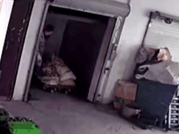  Clip: Thang máy bất ngờ rơi tự do, người đàn ông thoát nạn khó tin 