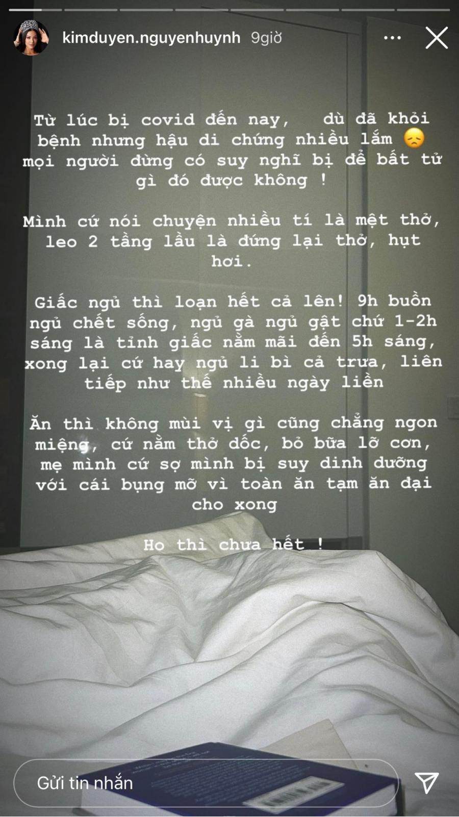 Kim Duyên chật vật lấy lại hình thể sau âm tính, tâm sự nhận được nhiều đồng cảm - 1