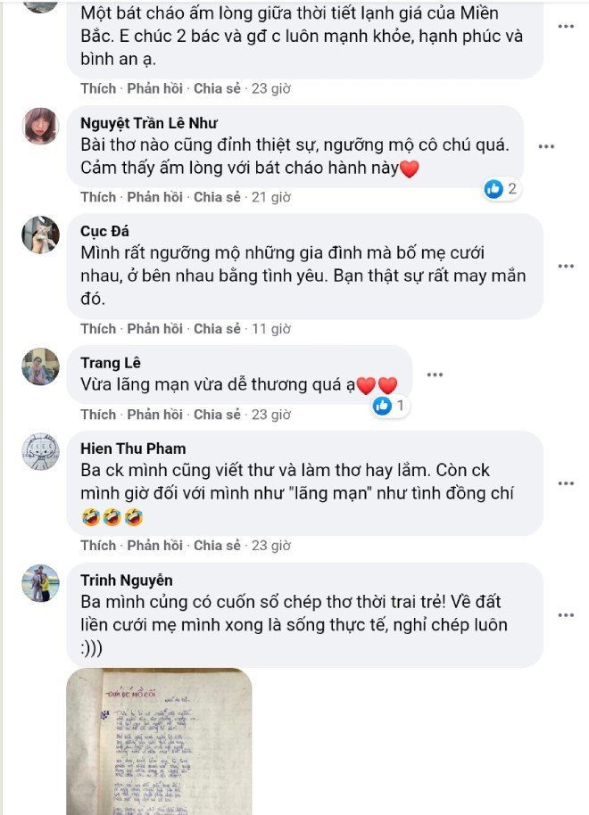 Cư dân mạng ngưỡng mộ. (Ảnh chụp màn hình)