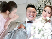 Bà bầu - Sinh con trai với đại gia Hà Tĩnh, Bảo Thy thức trắng 2 đêm, sau sinh khóc cười một mình