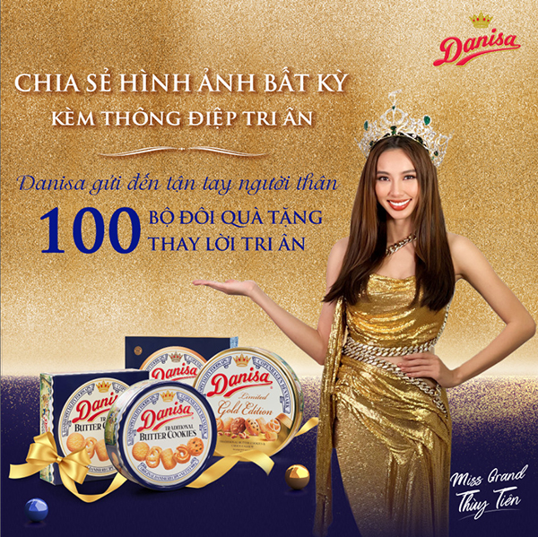100 Bộ Đôi Quà Tặng ý nghĩa sẽ được Danisa gửi đến tận tay người thân của các khách hàng thắng giải