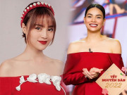 Thời trang - Ninh Dương Lan Ngọc, Hồ Ngọc Hà phá cách với áo dài trễ vai gợi cảm