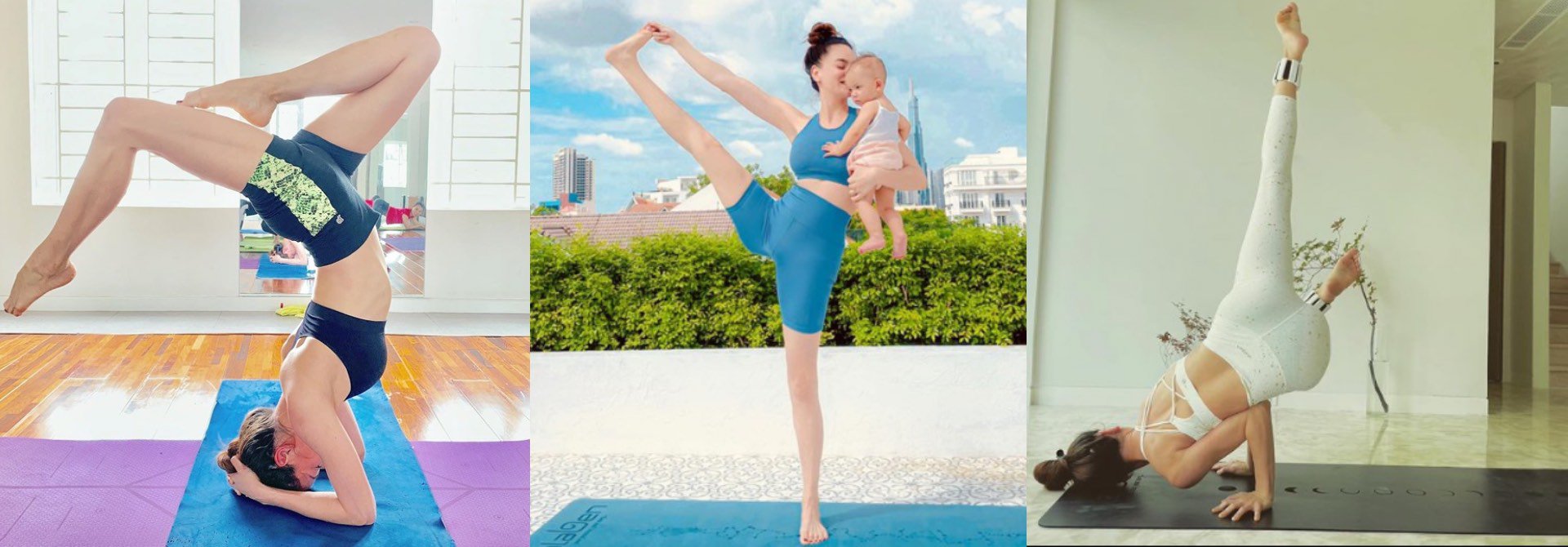 Phương Trinh Jolie tập yoga như diễn xiếc - Ảnh 1.