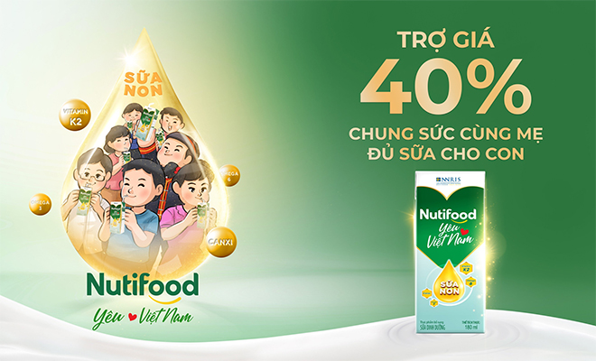 Nutifood trợ giá 40% - chung sức cùng mẹ Việt chăm lo đủ sữa cho con - 1