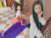 Làm đẹp - 8 tuổi đã sợ mập, bé gái tự tập tành uốn dẻo tại nhà: Mẹ vừa ủng hộ vừa lo!