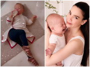 Làm mẹ - Hồ Ngọc Hà "bêu xấu" con trai, khoe cảnh Leon nằm vạ vật ở thảm cửa nhà để ăn