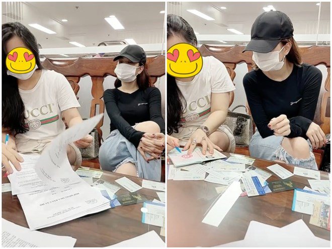 Trên mạng xôn xao hình ảnh Ngọc Trinh tại một phòng công chứng.