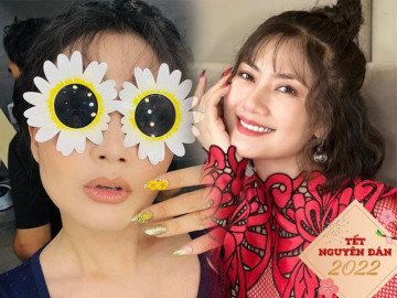 Ngọc Lan quyết tâm mỗi mùng một bộ nails, từ hoa mai đến đồng tiền tài lộc