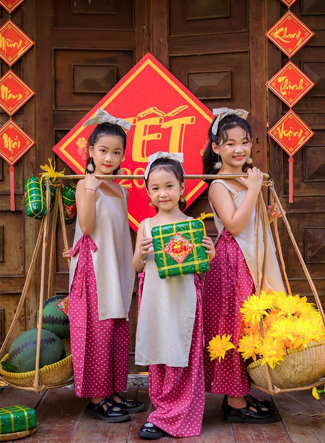 Con gái Ốc Thanh Vân 9 tuổi lớn nhận không ra, trang điểm, mặc yếm như thiếu nữ - 3
