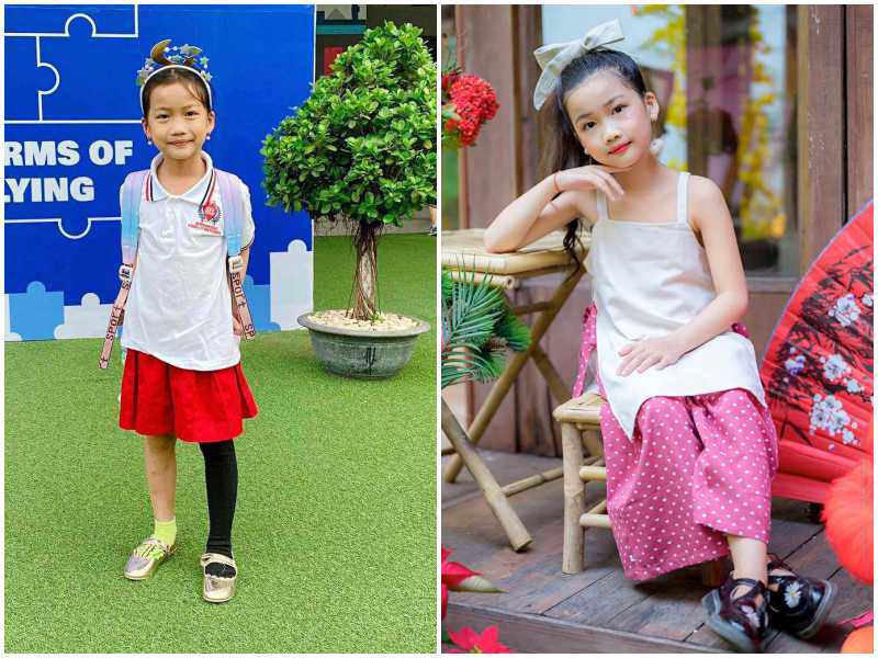 Con gái Ốc Thanh Vân 9 tuổi lớn nhận không ra, trang điểm, mặc yếm như thiếu nữ - 6