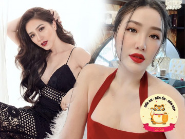 Bảo Thy diện váy gợi cảm khoe da trắng mịn màng
