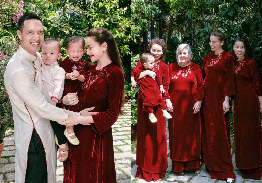 Hồ Ngọc Hà cho biết cặp song sinh Lisa - Leon năm nay đã hơn 1 tuổi, nhận thức được nhiều hơn. Chính vì thế, nữ ca sĩ muốn tạo ra nhiều hoạt động cho các con trải nghiệm, một trong số đó là chụp ảnh với áo dài.