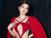 Thời trang - Mỹ nhân làng Hài bốc lửa ngang ngửa Hoa hậu, đầu năm đã mặc khoét bạo khoe ngực tròn đầy