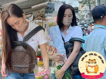 Một hoa hậu đình đám đeo ba lô ngược trong mùa Tết, hỏi được nguyên nhân mà choáng