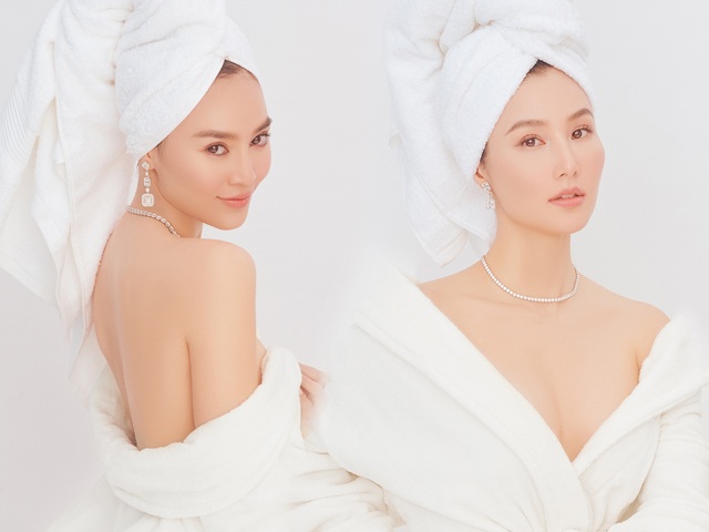 Tứ đại mỹ nhân ngày đầu năm: Lan Ngọc khoe lưng trần, Diễm My 9X táo bạo với khăn tắm