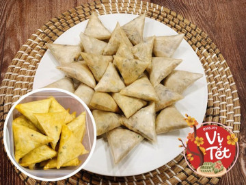 Học mẹ đảm làm nem rán hình tam giác đang hot nhất mạng xã hội