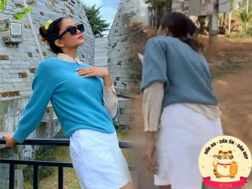 Bà hoàng mặc giản dị H'Hen Niê khoe set đồ hai số phận, ai cũng bật cười