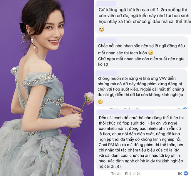 Hậu ly hôn Huỳnh Hiểu Minh, Angelababy bị chê vô dụng khi cầu cứu thế thân trong cảnh té ngã - 3